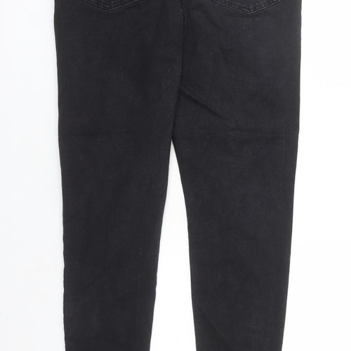 Marks and Spencer Womens Black Cotton Jegging Jeans Size 14 L28 in Regular - Stretch