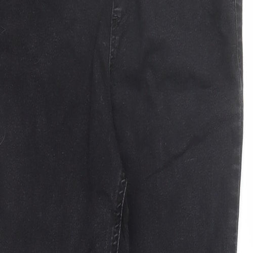 Marks and Spencer Womens Black Cotton Jegging Jeans Size 14 L28 in Regular - Stretch
