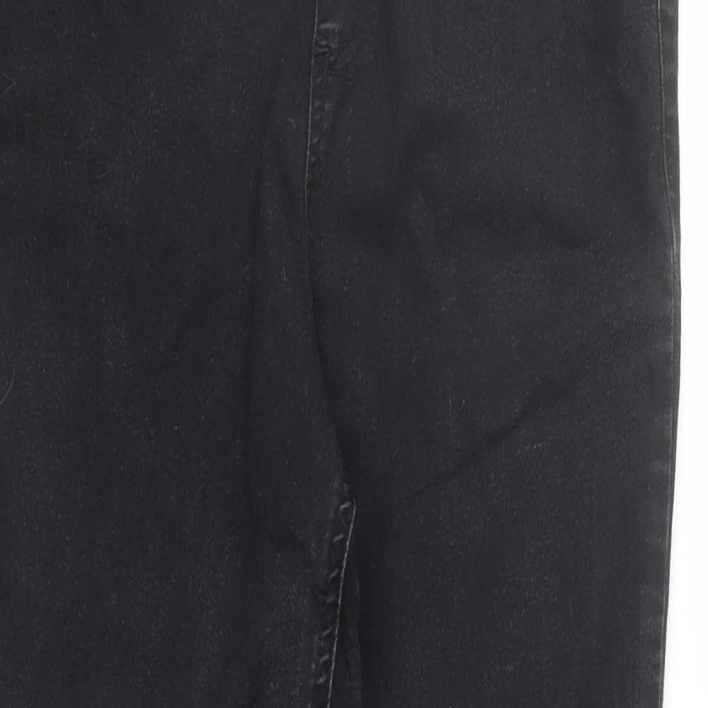 Marks and Spencer Womens Black Cotton Jegging Jeans Size 14 L28 in Regular - Stretch