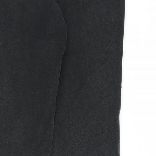 Olsen Womens Grey Cotton Straight Jeans Size 10 L32 in Regular Zip
