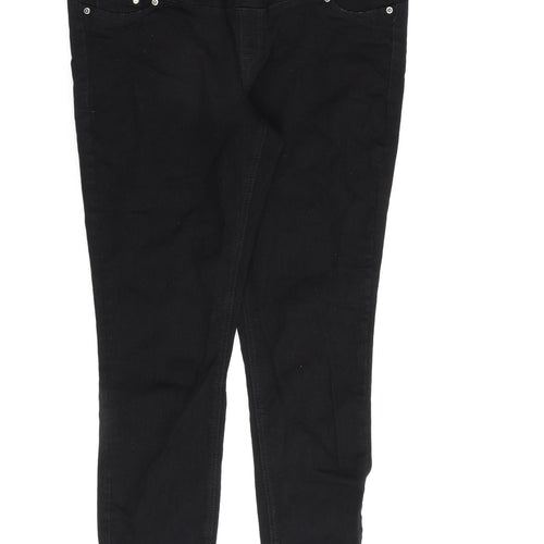H&M Womens Black Cotton Skinny Jeans Size L L30 in Regular