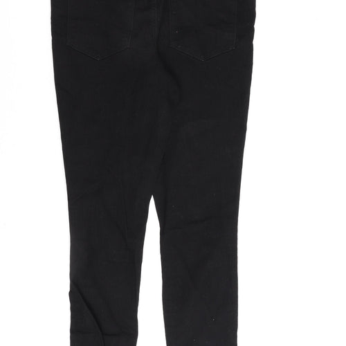 H&M Womens Black Cotton Skinny Jeans Size L L30 in Regular
