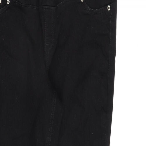 H&M Womens Black Cotton Skinny Jeans Size L L30 in Regular