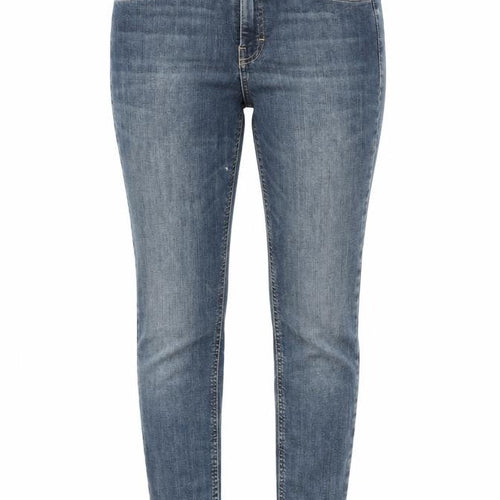Topshop Womens Blue Cotton Skinny Jeans Size 28 in L30 in Regular Zip