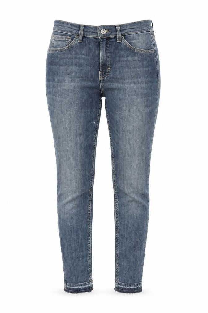 Topshop Womens Blue Cotton Skinny Jeans Size 28 in L30 in Regular Zip