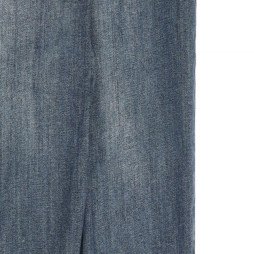 Topshop Womens Blue Cotton Skinny Jeans Size 28 in L30 in Regular Zip
