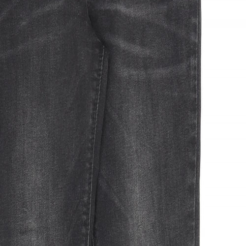 Denim & Co. Womens Grey Cotton Skinny Jeans Size 8 L30 in Regular Zip