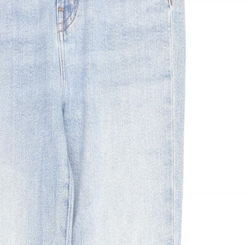 Madewell Womens Blue Cotton Straight Jeans Size 24 in L27 in Regular Zip