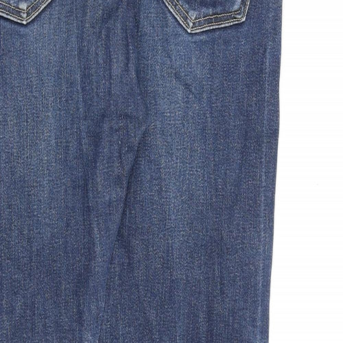 Edwin Mens Blue Cotton Straight Jeans Size 32 in L30 in Regular Zip