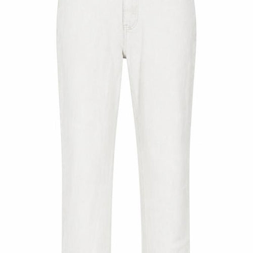 Missguided Womens Beige Cotton Straight Jeans Size 12 L28 in Regular Zip