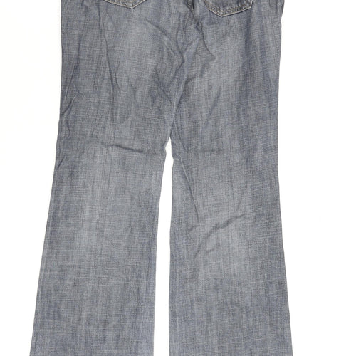 Gap Womens Blue Cotton Bootcut Jeans Size 28 in L32 in Regular Zip