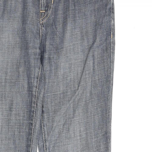 Gap Womens Blue Cotton Bootcut Jeans Size 28 in L32 in Regular Zip
