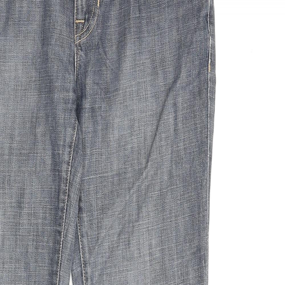 Gap Womens Blue Cotton Bootcut Jeans Size 28 in L32 in Regular Zip