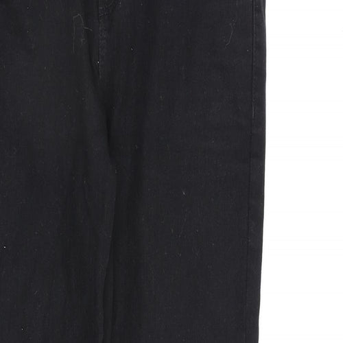 NEXT Boys Black Cotton Straight Jeans Size 16 Years Regular Zip