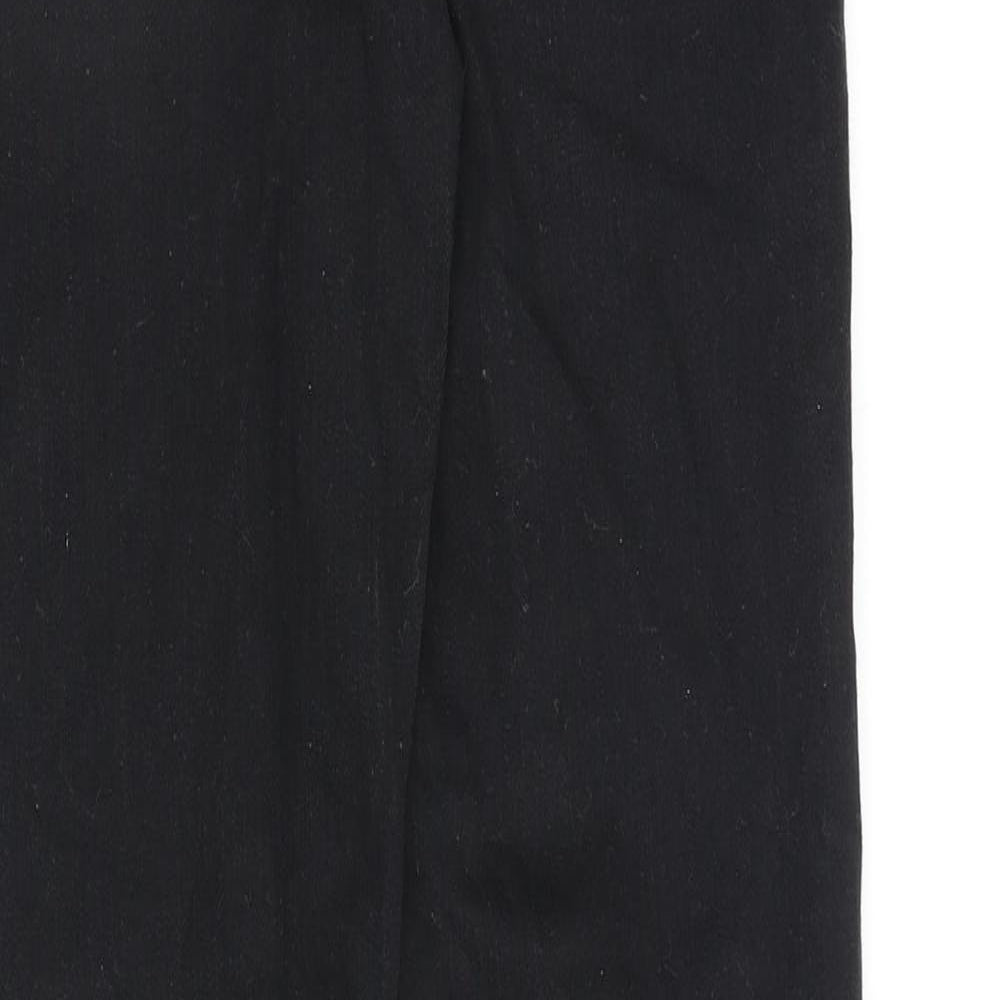 NEXT Boys Black Cotton Straight Jeans Size 16 Years Regular Zip