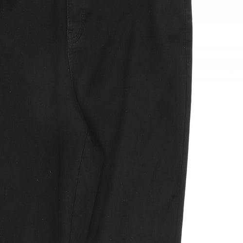 TU Womens Black Cotton Skinny Jeans Size 18 L28 in Regular Zip