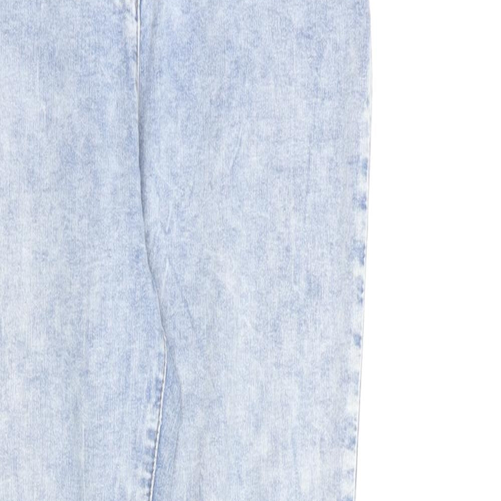 Matalan Womens Blue Cotton Jegging Jeans Size 12 L29 in Regular Zip