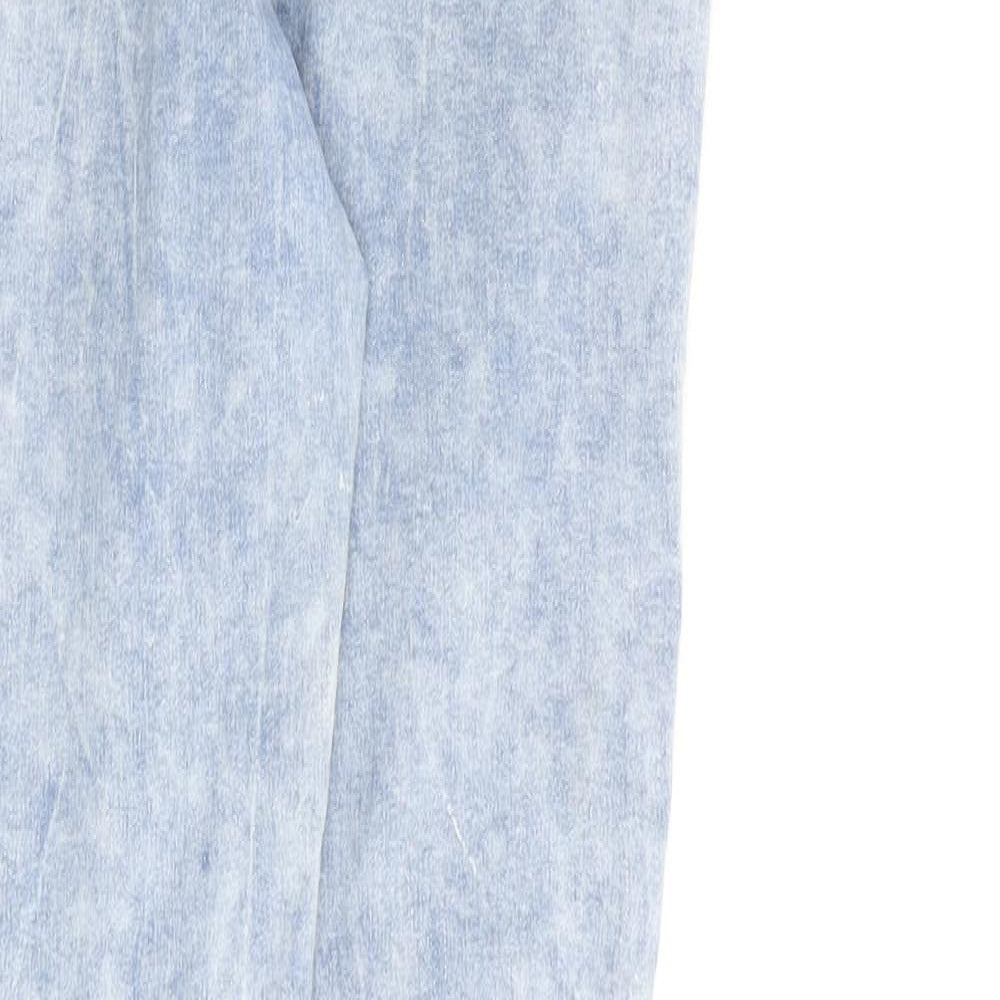 Matalan Womens Blue Cotton Jegging Jeans Size 12 L29 in Regular Zip