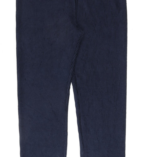 Cotton Traders Womens Blue Polyester Trousers Size 18 L30 in Regular