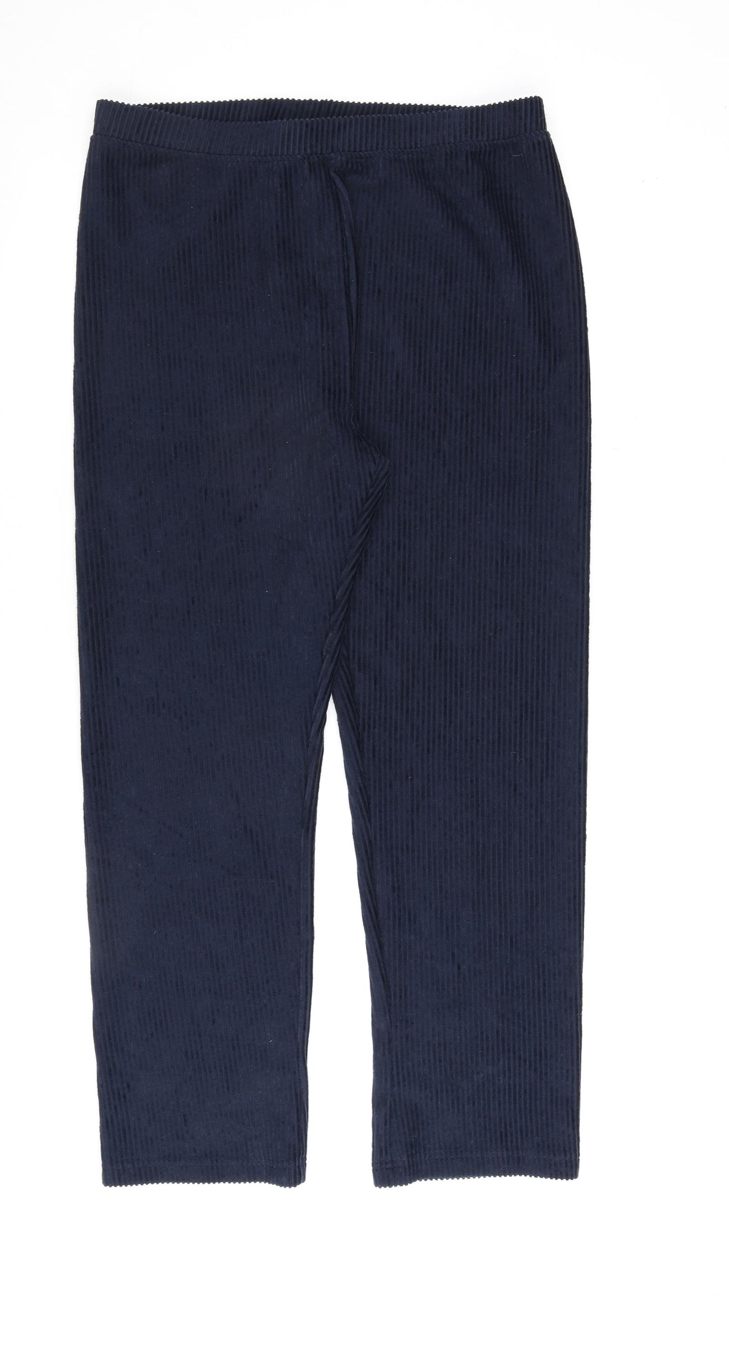 Cotton Traders Womens Blue Polyester Trousers Size 18 L30 in Regular