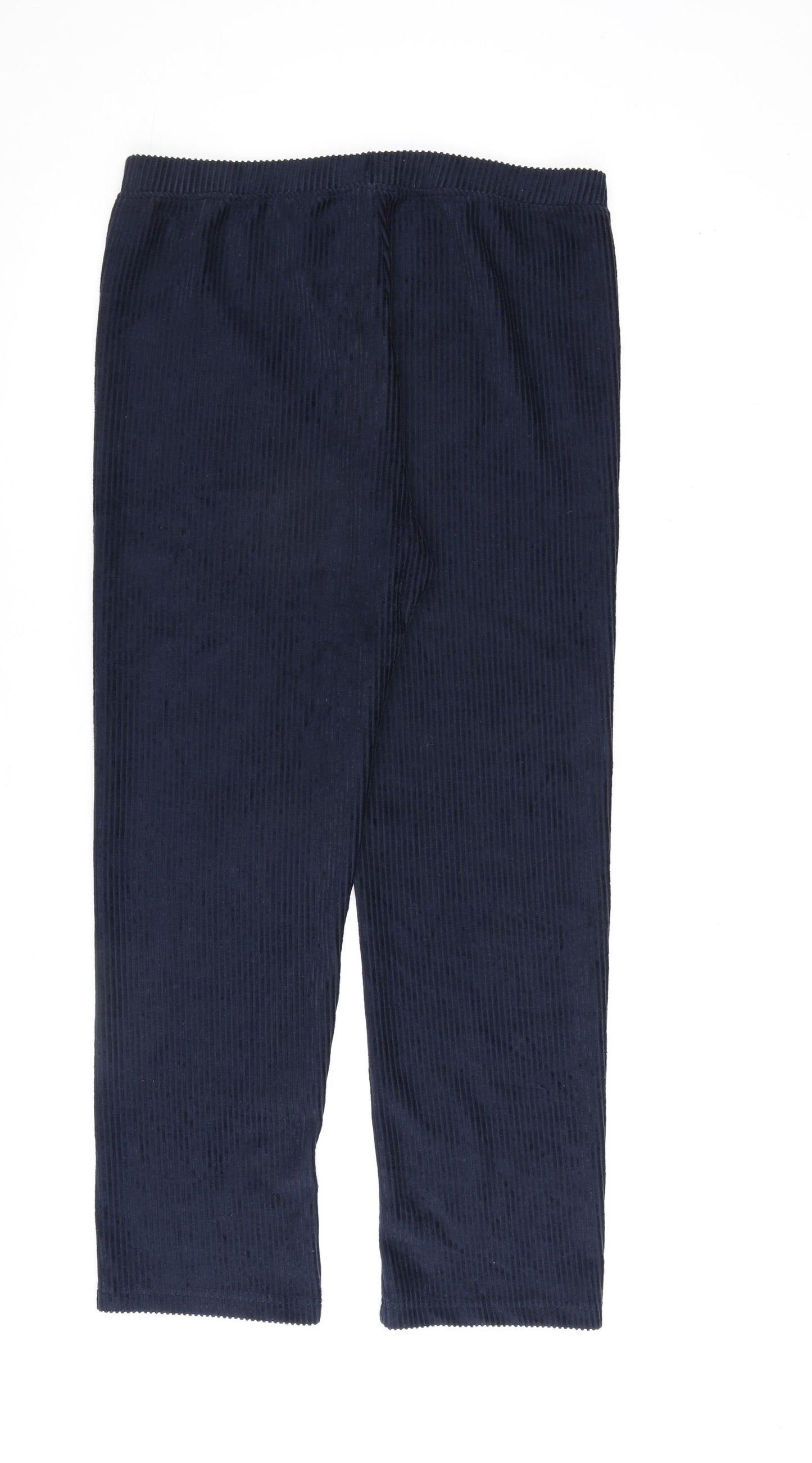 Cotton Traders Womens Blue Polyester Trousers Size 18 L30 in Regular