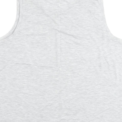 Marks and Spencer Womens Grey Polyester Basic Tank Size 18 Round Neck