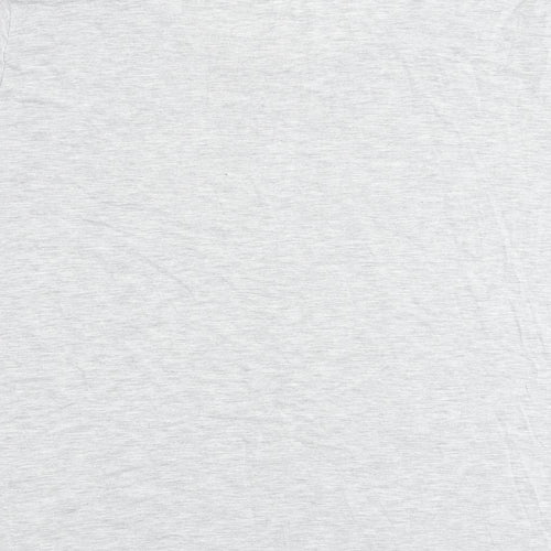 Marks and Spencer Womens Grey Polyester Basic T-Shirt Size 20 Round Neck