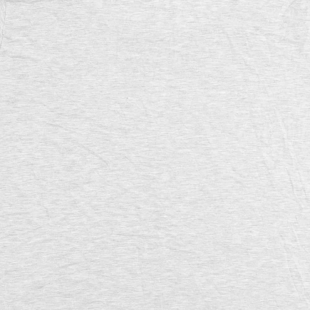 Marks and Spencer Womens Grey Polyester Basic T-Shirt Size 20 Round Neck