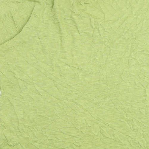 John Rocha Womens Green Viscose Basic Blouse Size 18 Round Neck