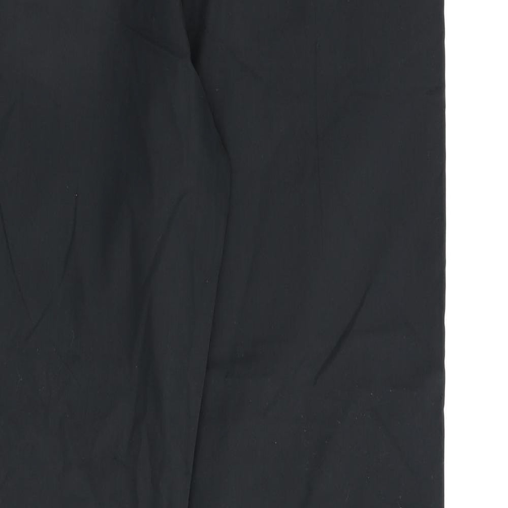 Peter Storm Womens Black Cotton Trousers Size 12 L27 in Regular Zip