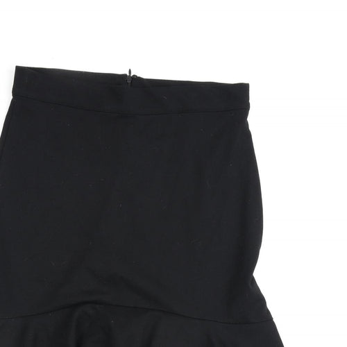 Joe Browns Womens Black Polyester A-Line Skirt Size 12 Zip