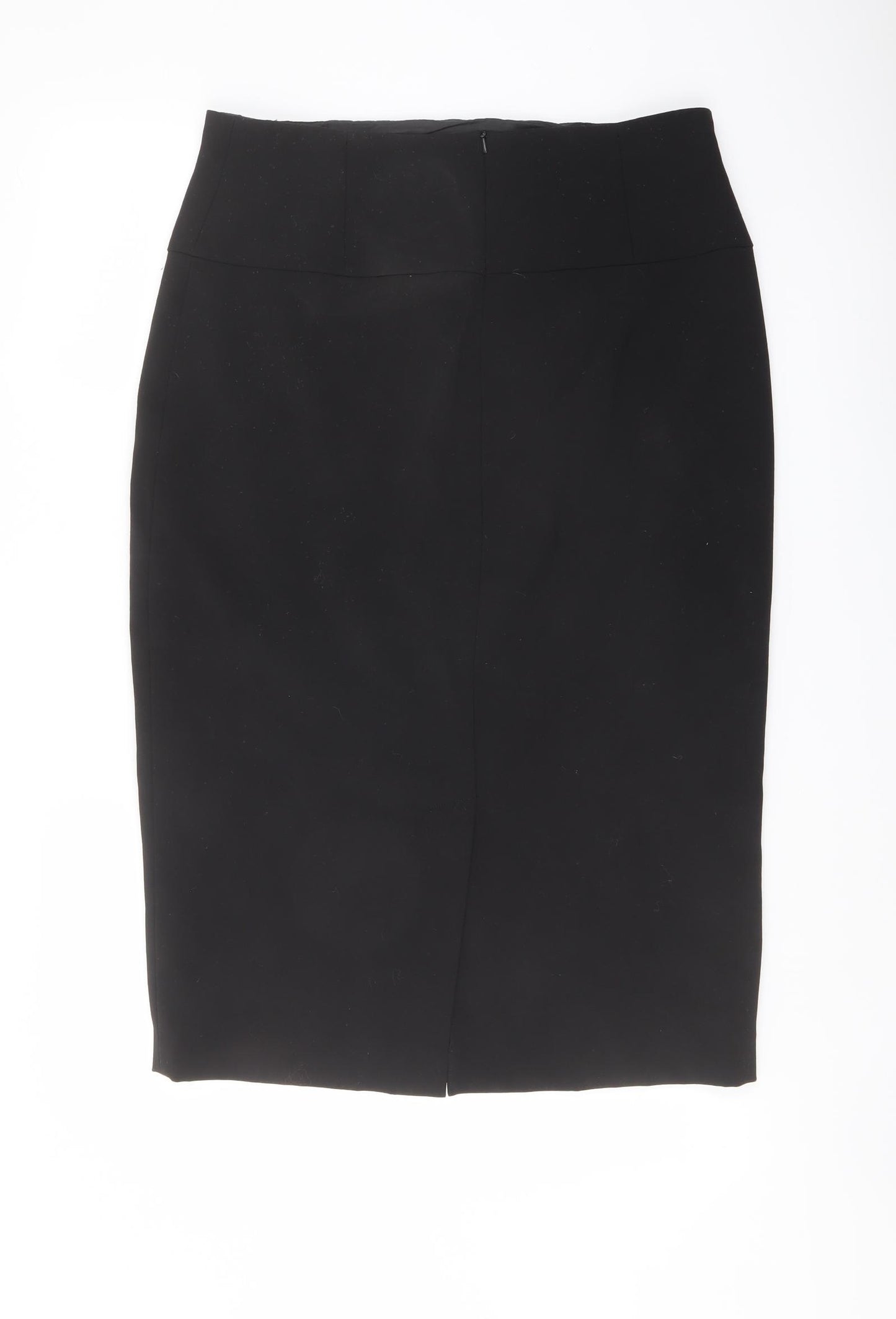 Wallis Womens Black Polyester A-Line Skirt Size 14 Zip