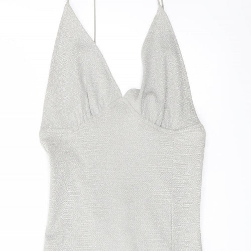 H&M Womens Beige Polyester Mini Size XS Sweetheart Pullover