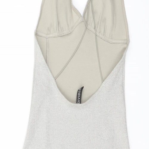 H&M Womens Beige Polyester Mini Size XS Sweetheart Pullover
