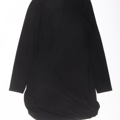 Cameo Rose Womens Black Polyester Pencil Dress Size 12 V-Neck Pullover