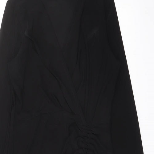 Cameo Rose Womens Black Polyester Pencil Dress Size 12 V-Neck Pullover