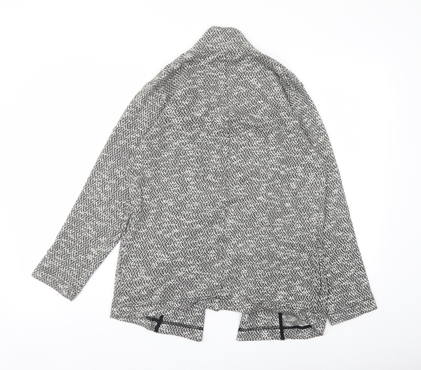 Miss Selfridge Womens Grey Geometric Jacket Blazer Size 8