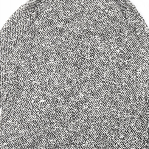 Miss Selfridge Womens Grey Geometric Jacket Blazer Size 8
