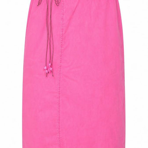 Ann Harvey Womens Pink Lyocell A-Line Skirt Size 18 Zip