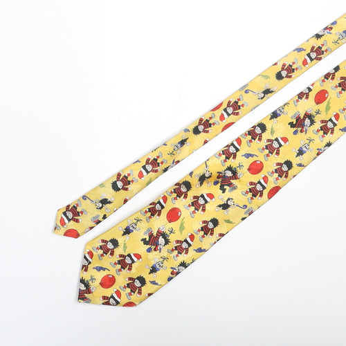 St Michael Mens Multicoloured Geometric Polyester Pointed Tie One Size - Dennis the Menace