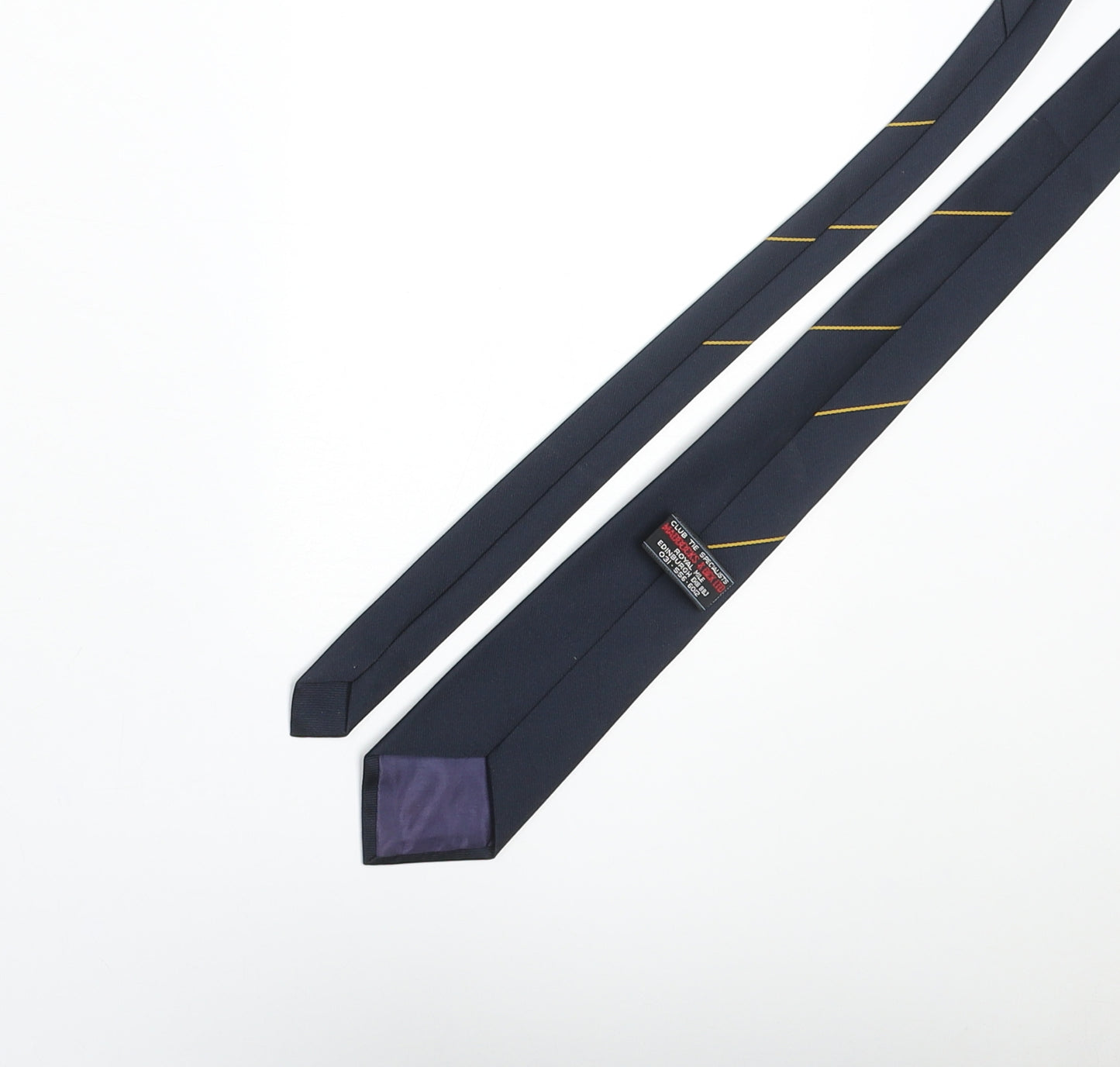 Maddocks & Dick Ltd. Mens Blue Polyester Pointed Tie One Size - Grand Slam 1990