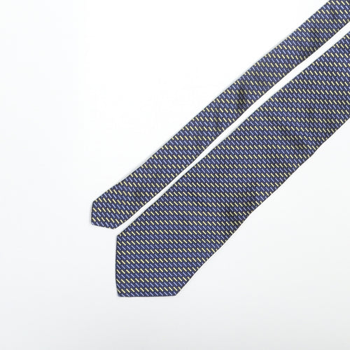 Tie Rack Mens Multicoloured Geometric Silk Pointed Tie One Size