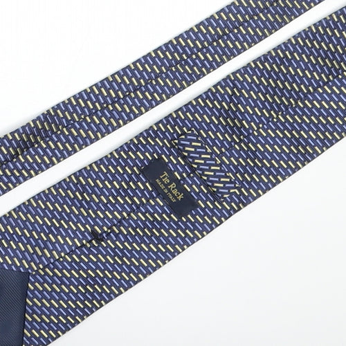 Tie Rack Mens Multicoloured Geometric Silk Pointed Tie One Size