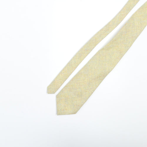 Anthony Haines Mens Yellow Wool Pointed Tie One Size