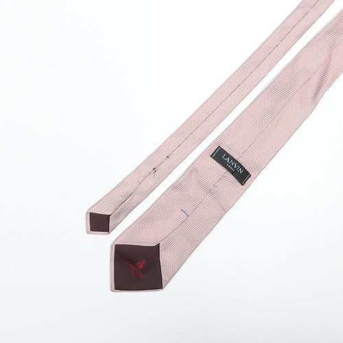 Lanvin Mens Pink Silk Pointed Tie One Size