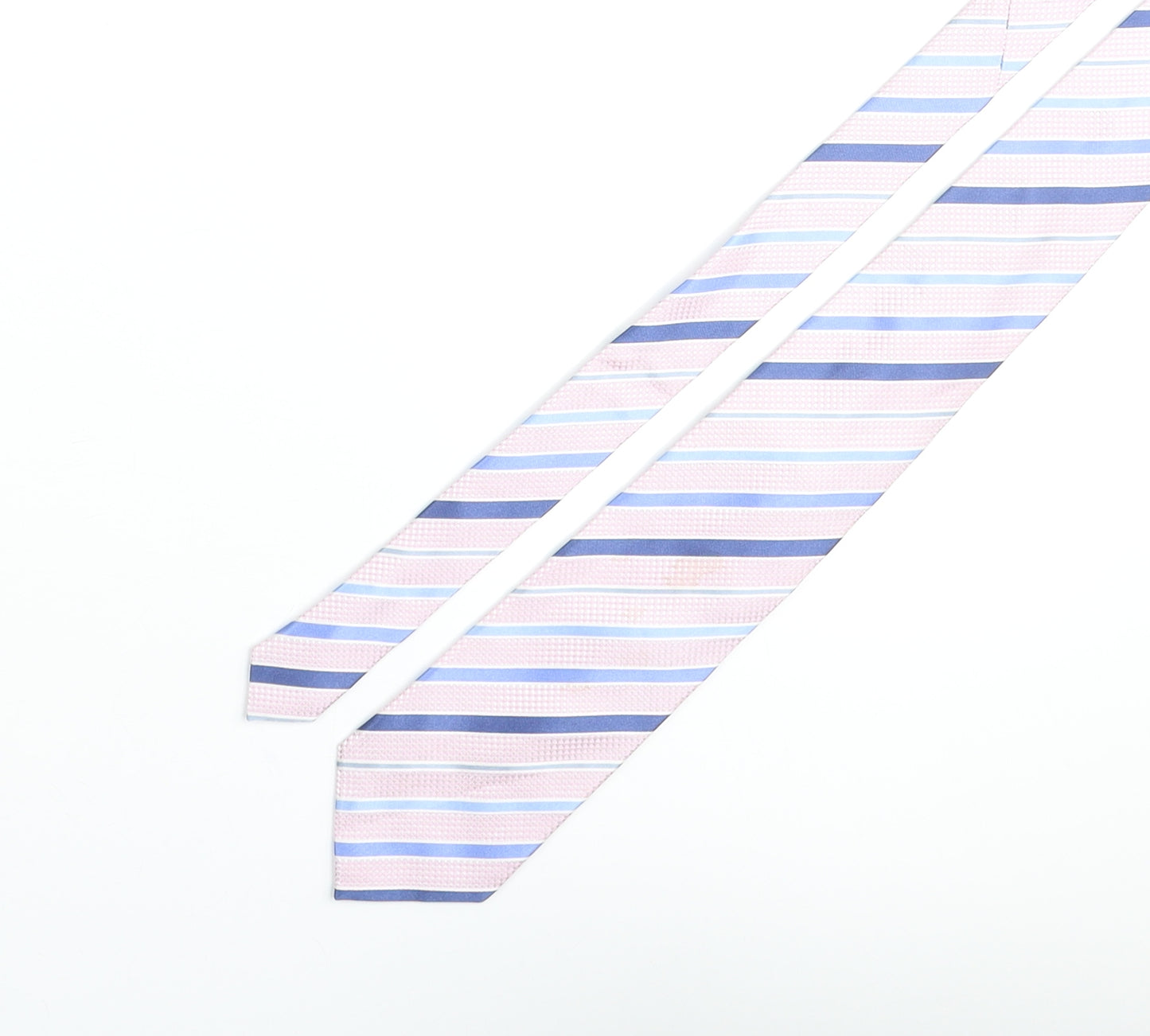 Deha Villand Mens Multicoloured Striped Silk Pointed Tie One Size