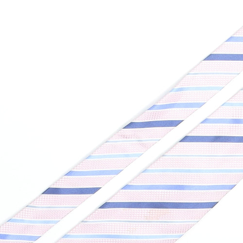 Deha Villand Mens Multicoloured Striped Silk Pointed Tie One Size