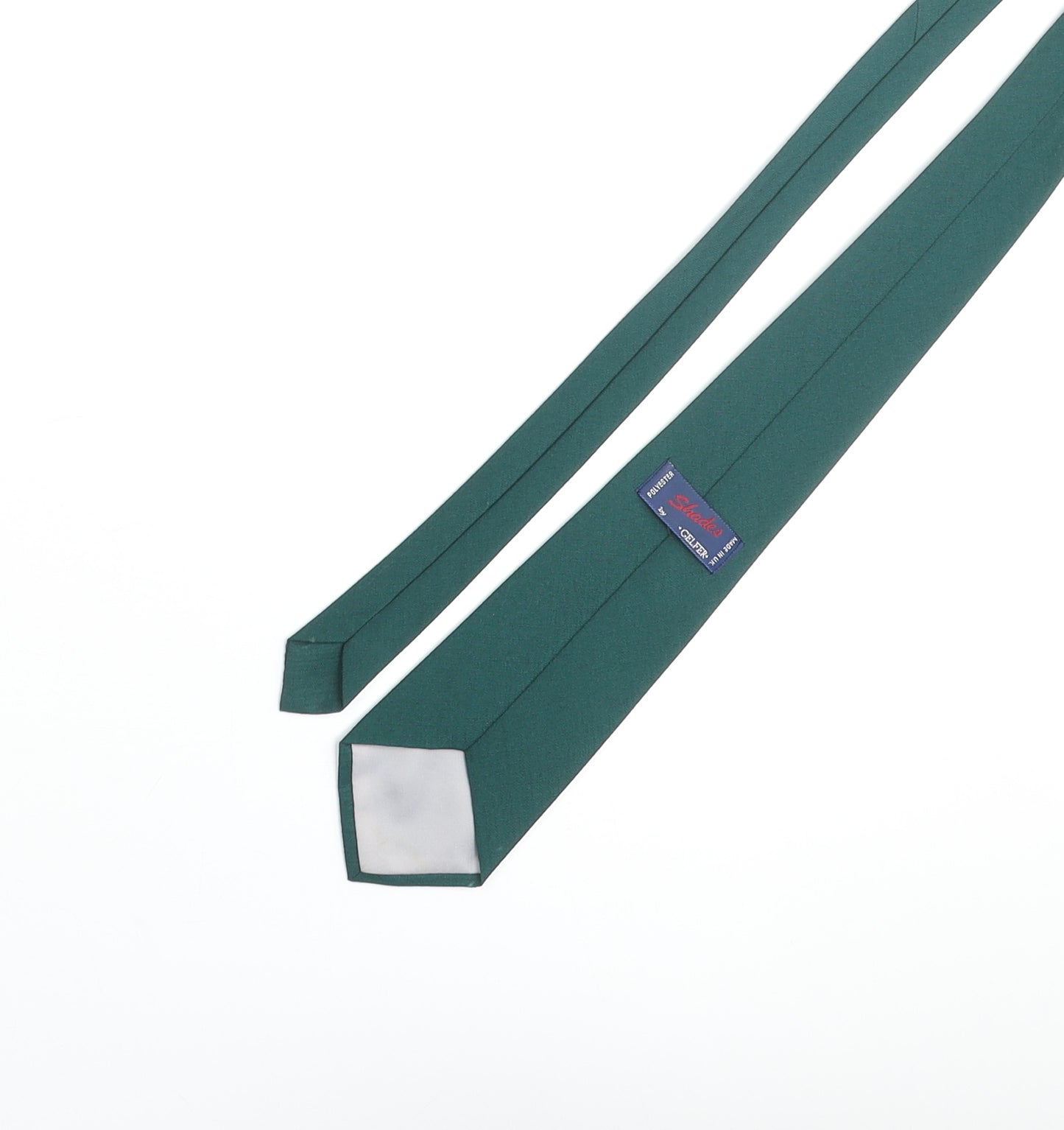 Shades Mens Green Polyester Pointed Tie One Size
