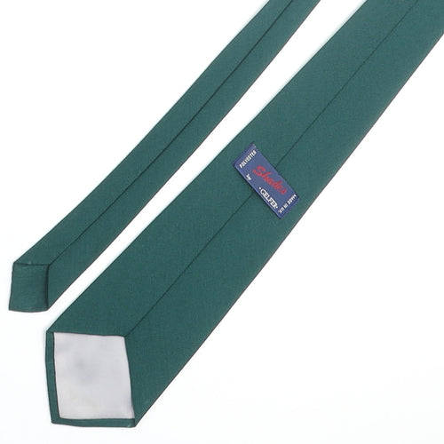 Shades Mens Green Polyester Pointed Tie One Size