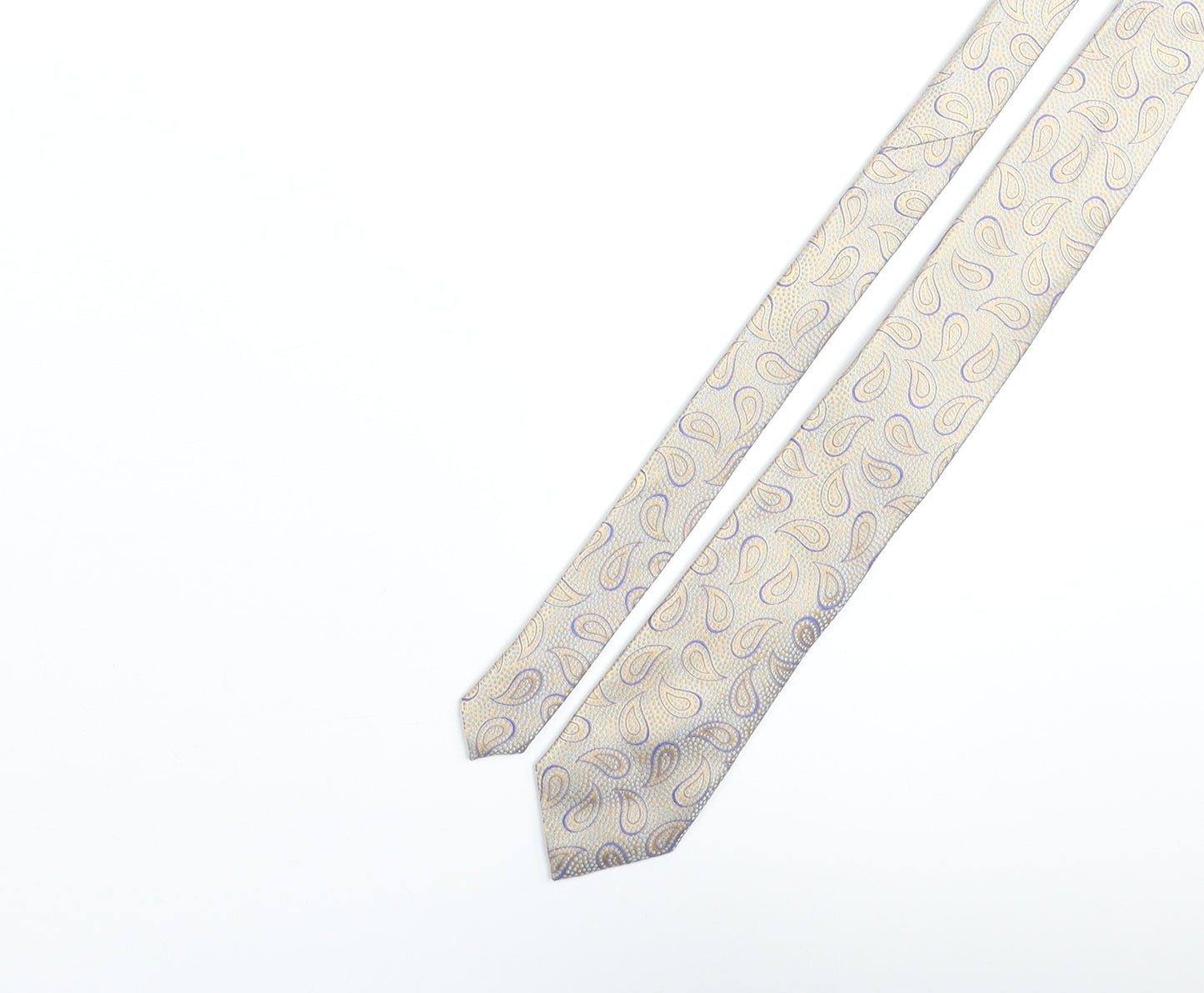 Brook Tavener Mens Multicoloured Paisley Silk Pointed Tie One Size